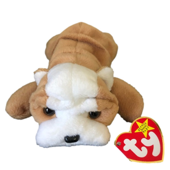 Wrinkles Bulldog Retired Beanie Baby - Picture 1 of 6